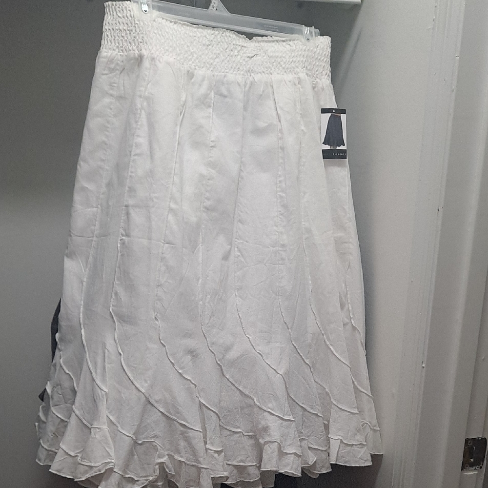 Grace Elements White A-Line Skirt